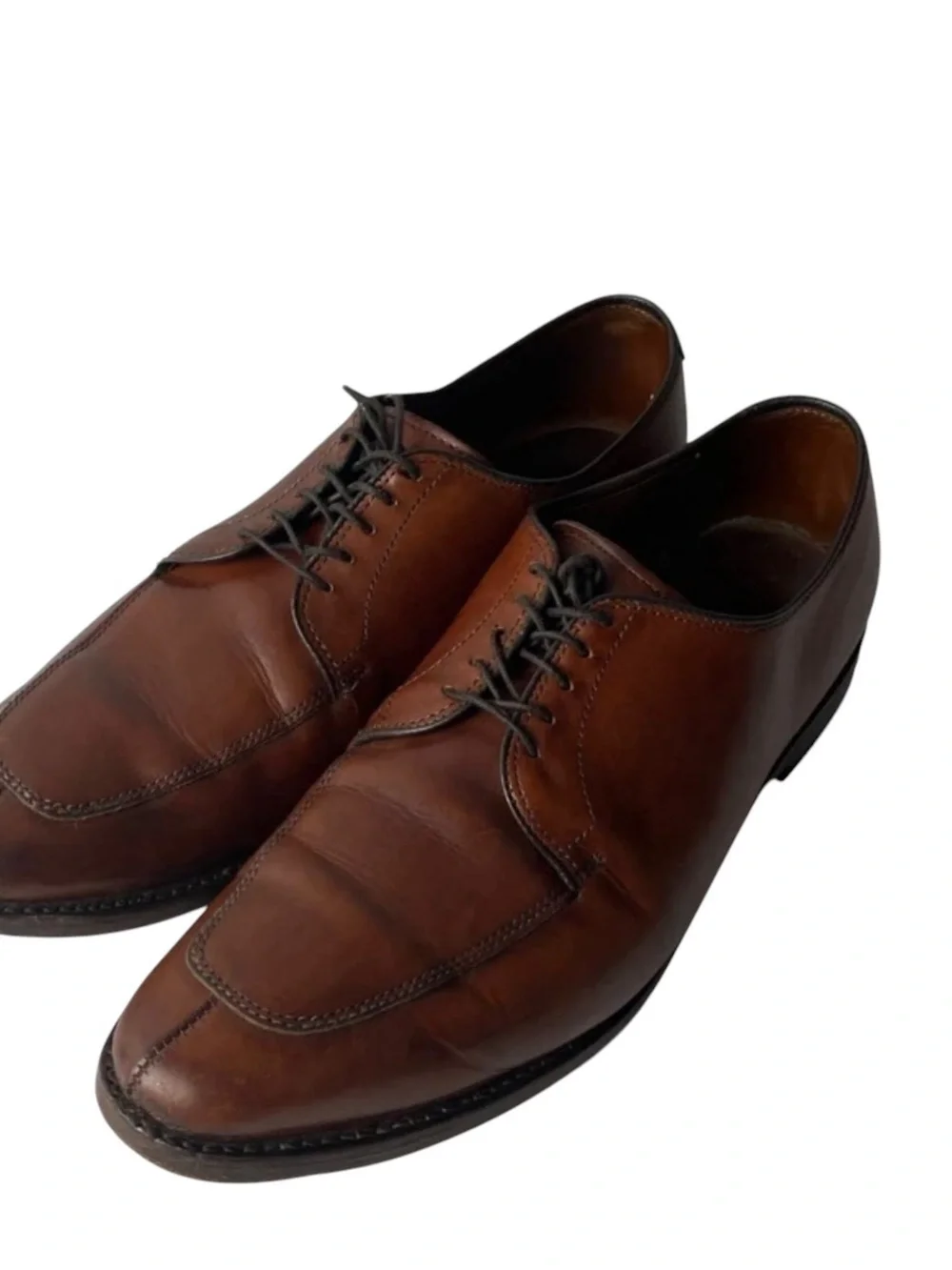 Allen Edmonds Delray Split Toe Brown Dress Oxford Shoes size 10.5D